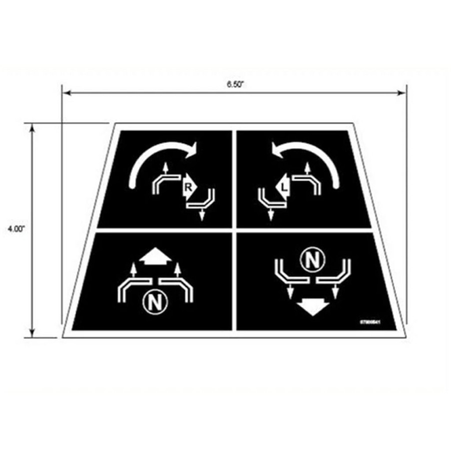 Replacement Parts * | Ariens/Gravely Steering Decal Oem #07800541