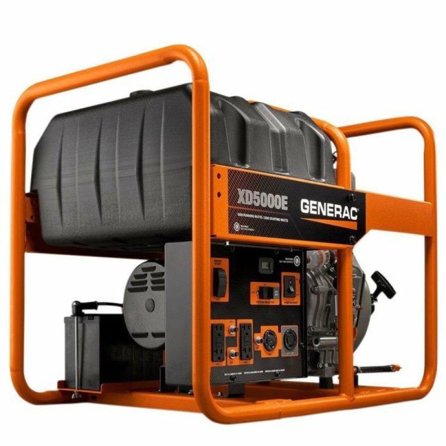 Diesel Generators * | Generac 6864 Xd5000E Portable Generator 5000 W 50 St. Diesel